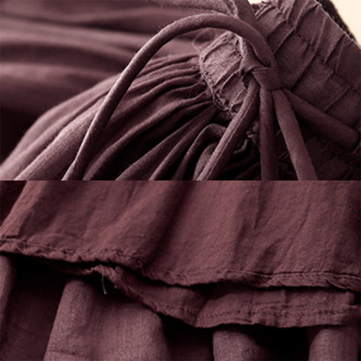 Jupe d'été pour femme avec cordon de serrage et taille élastique, motif Buddha Stones - image 19