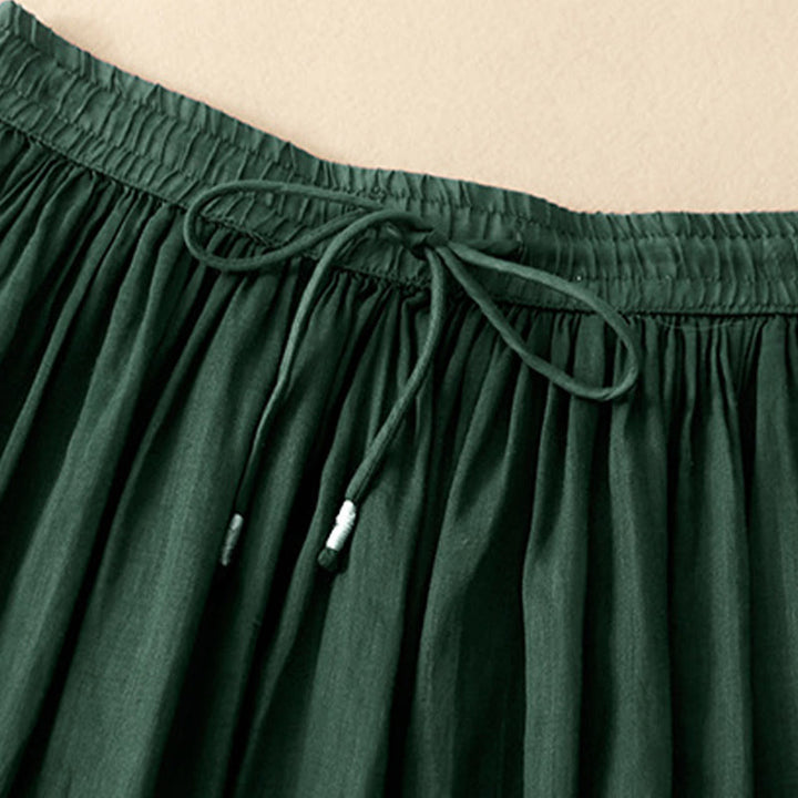 Jupe d'été pour femme avec cordon de serrage et taille élastique, motif Buddha Stones - image 6