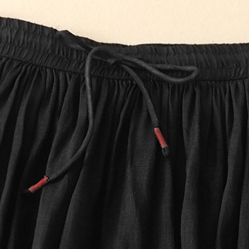 Jupe d'été pour femme avec cordon de serrage et taille élastique, motif Buddha Stones - image 13