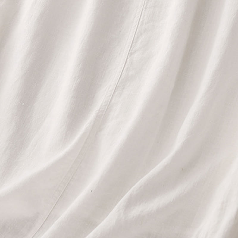 Jupe trapèze en coton à taille élastique et cordon de serrage Buddha Stones - image 10