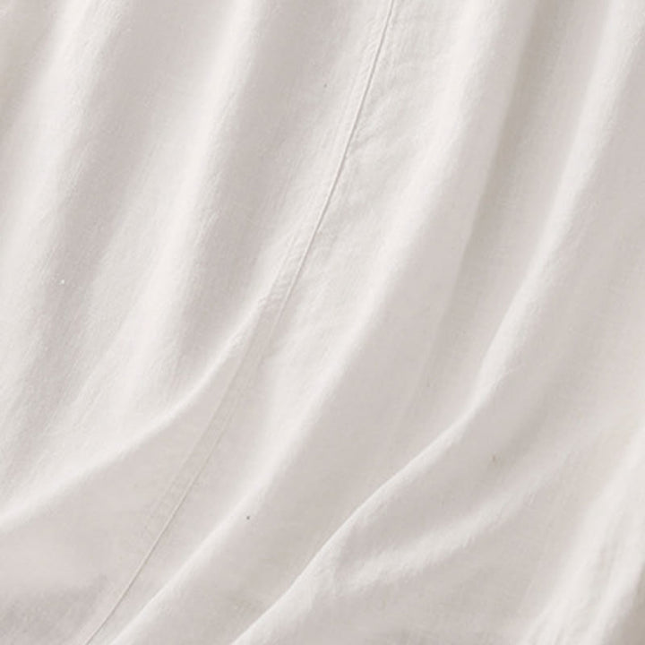 Jupe trapèze en coton à taille élastique et cordon de serrage Buddha Stones - image 10