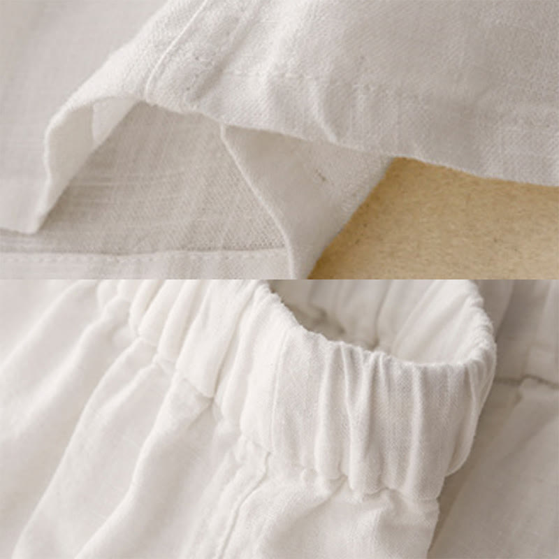 Jupe trapèze en coton à taille élastique et cordon de serrage Buddha Stones - image 12