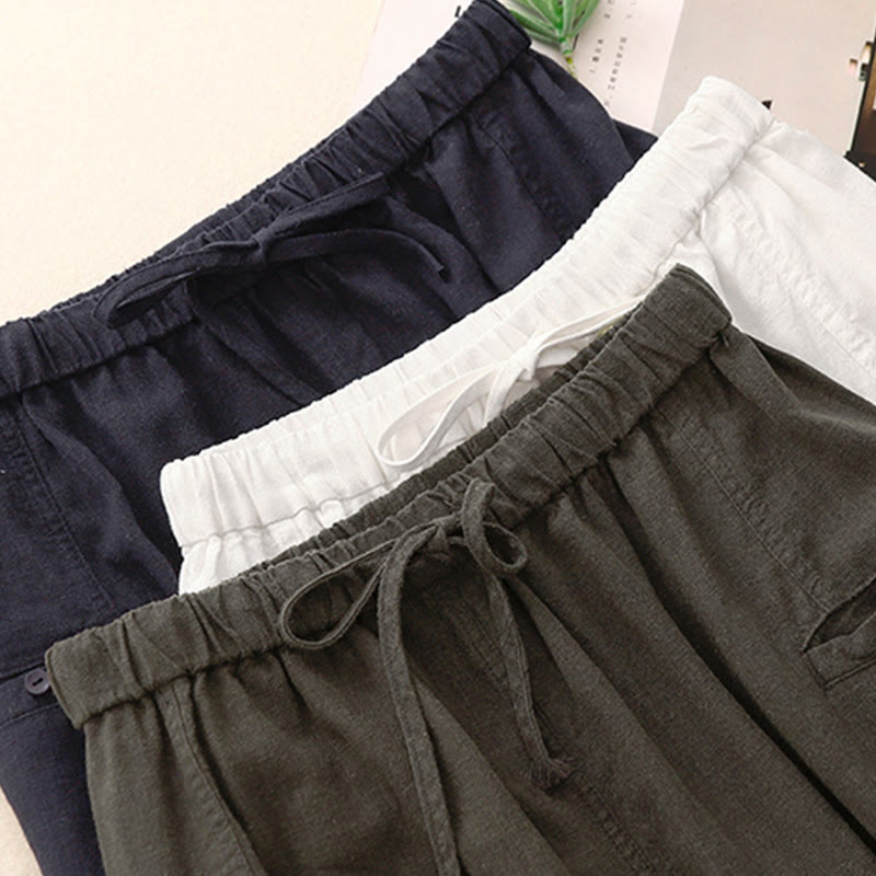 Jupe trapèze en coton à taille élastique et cordon de serrage Buddha Stones - image 19