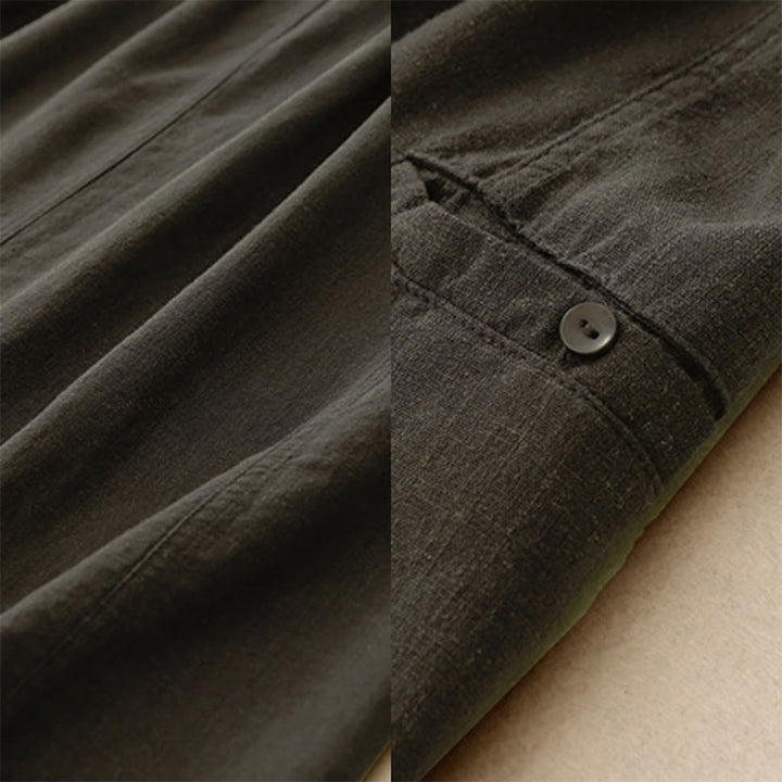 Jupe trapèze en coton à taille élastique et cordon de serrage Buddha Stones - image 18