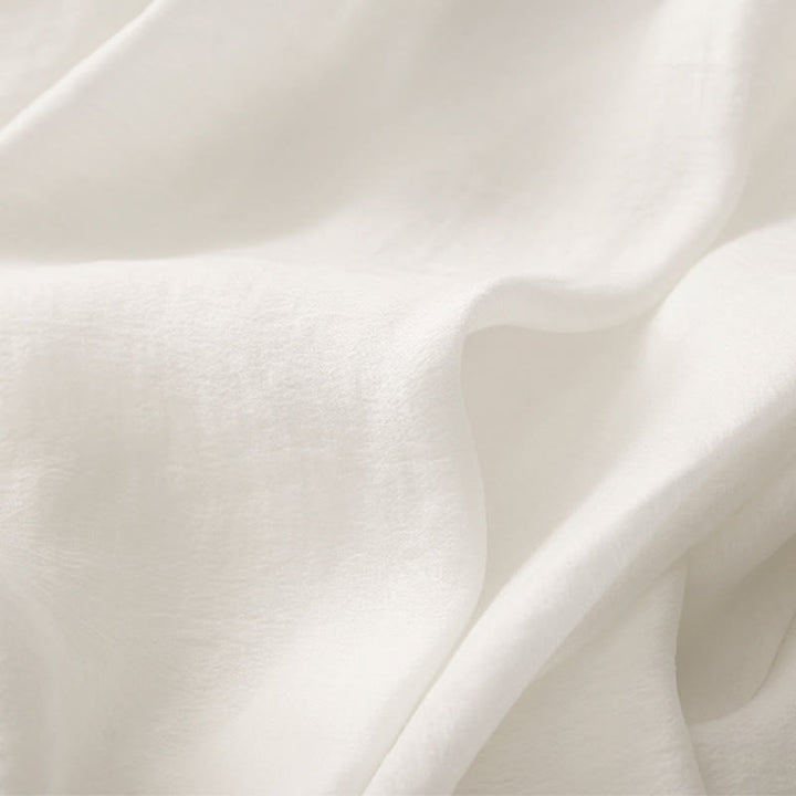 Jupe plissée simple à taille élastique avec poches pour femme Buddha Stones