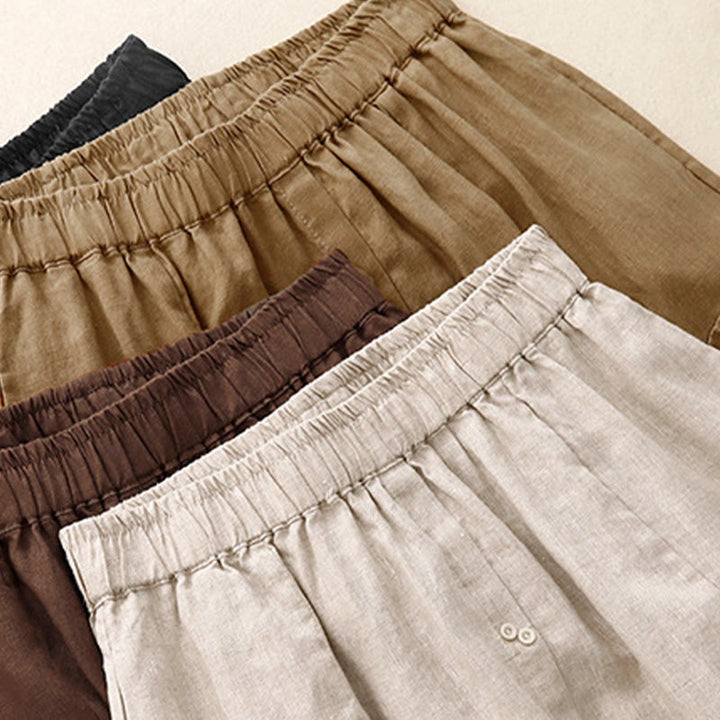 Jupe trapèze en coton avec poches et taille élastique et boutons style Buddha Stones - image 18