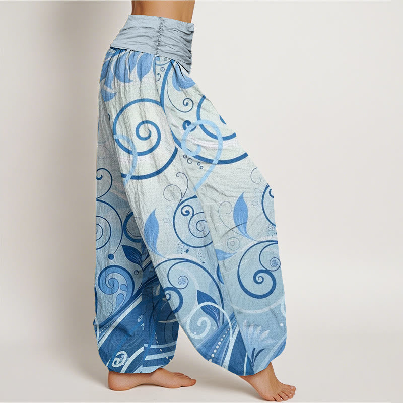 Pantalon sarouel décontracté à motif floral Buddha Stones pour femme - image 7