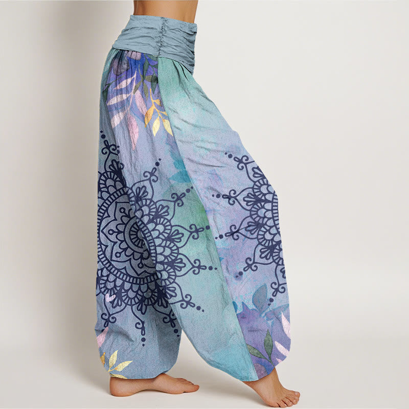 Pantalon harem femme en coton à motif mandala et Buddha Stones - image 6