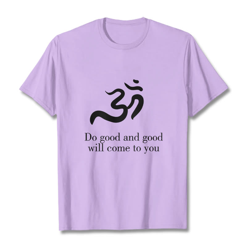 T-shirt décontracté en coton avec Buddha Stones et symbole Om, sanskrit, spirituel - Prune - 2XL - image 17
