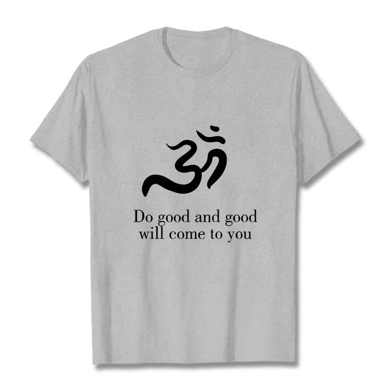 T-shirt décontracté en coton avec Buddha Stones et symbole Om, sanskrit, spirituel - image 20