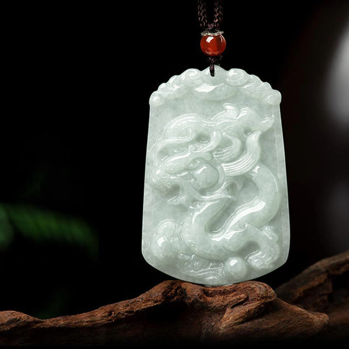 Collier pendentif amulette d'abondance en jade naturel Buddha Stones et 12 signes du zodiaque chinois - image 18