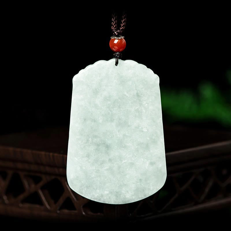 Collier pendentif amulette d'abondance en jade naturel Buddha Stones et 12 signes du zodiaque chinois - image 2