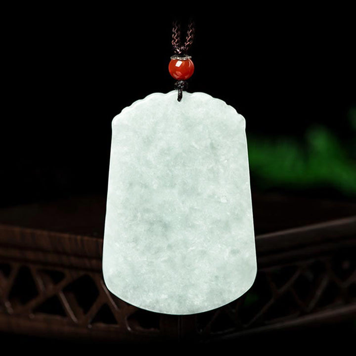 Collier pendentif amulette d'abondance en jade naturel Buddha Stones et 12 signes du zodiaque chinois - image 2
