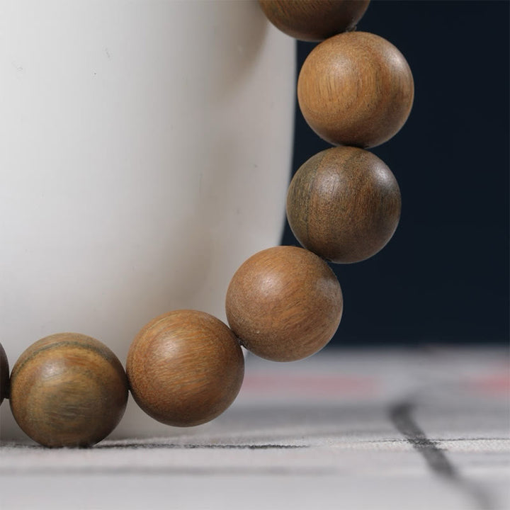 Bracelet Pixiu en bois de santal vert et Buddha Stones pour attirer la richesse - image 12