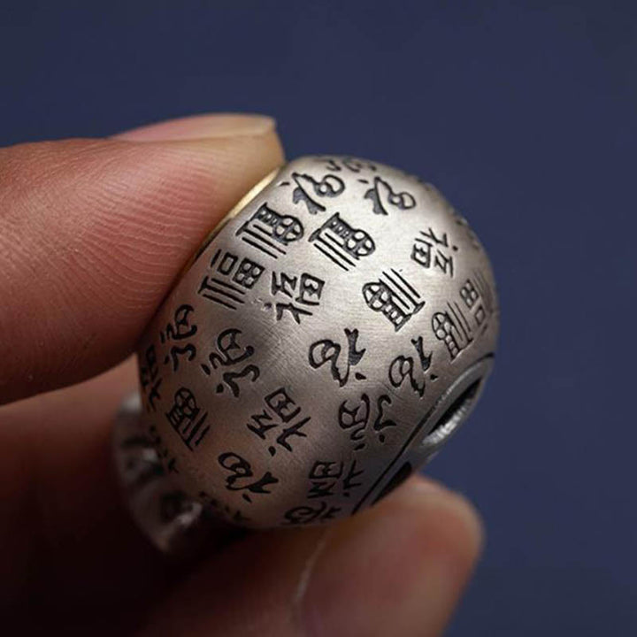 Porte-clés porte-bonheur Buddha Stones Fu Character Money Bag Gagner de l'argent tous les jours