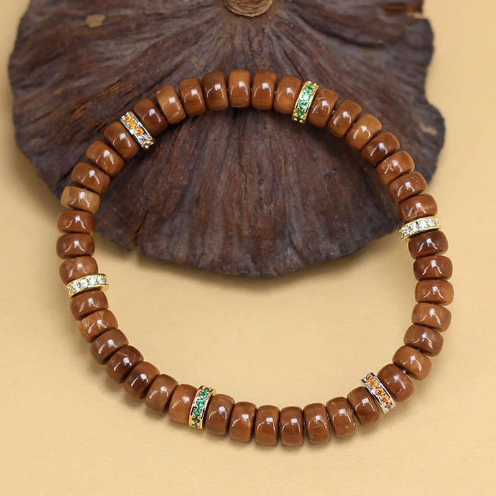 Bracelet de protection et de chance en graines de Kuka de Buddha Stones Stones - Graine de Kuka (circonférence du poignet : 15-17 cm) - image 1