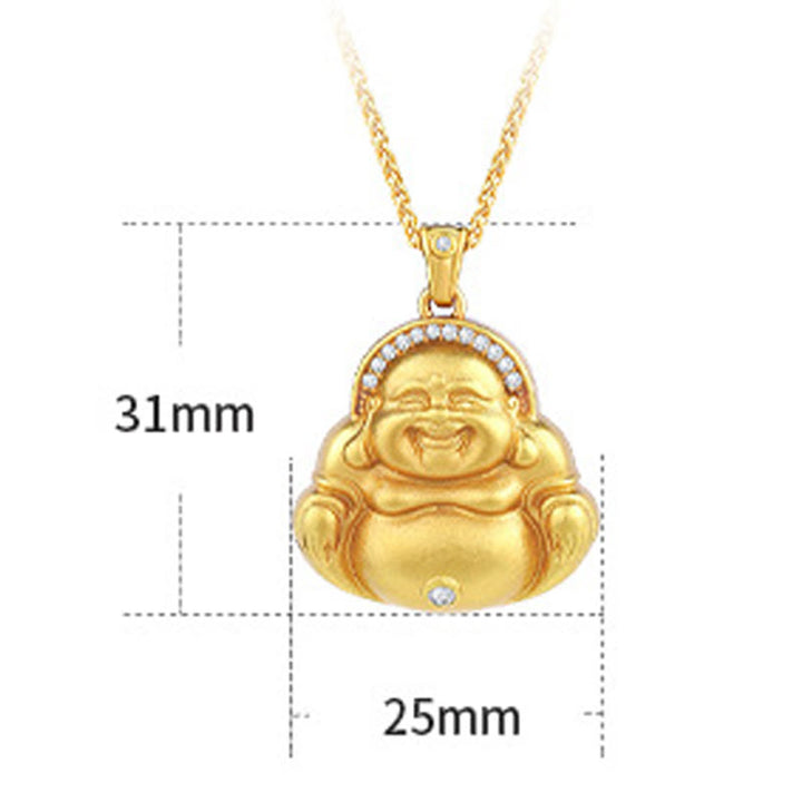 Collier pendentif Buddha Stones en cuivre avec pierres de Bouddha - image 7