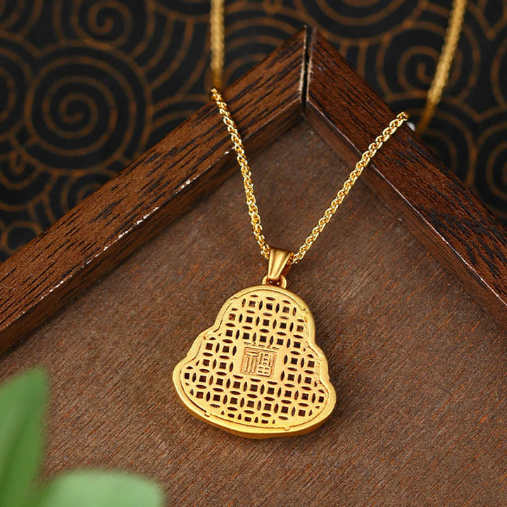 Collier pendentif Buddha Stones en cuivre avec pierres de Bouddha - image 3