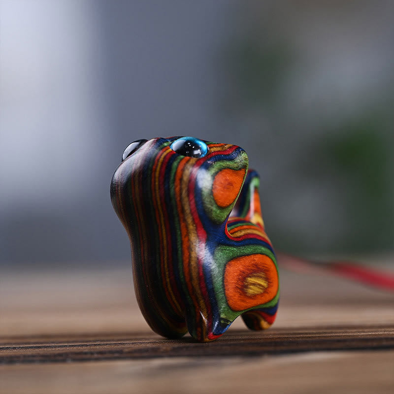 Buddha Stones Arc-en-ciel Eucalyptus Chat mignon Animaux Décoration calme - image 2