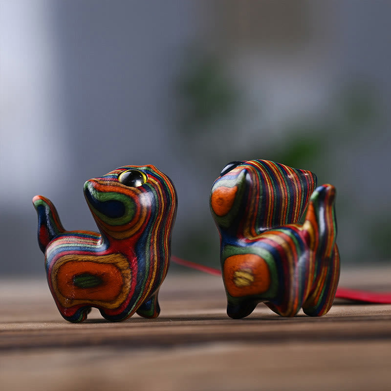 Buddha Stones Arc-en-ciel Eucalyptus Chat mignon Animaux Décoration calme - image 10