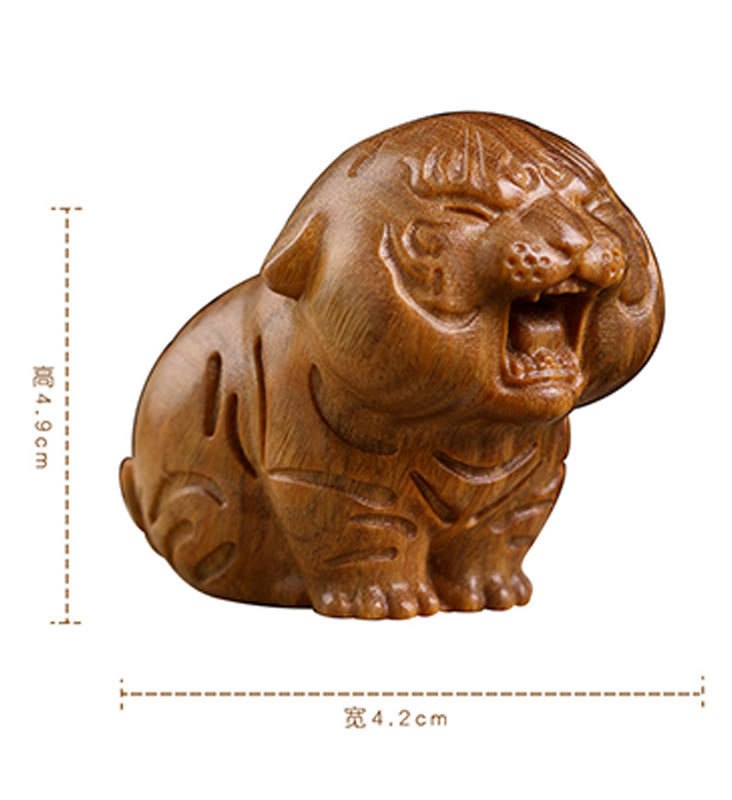 Buddha Stones de santal vert Tigre mignon Animaux Décoration positive - image 12