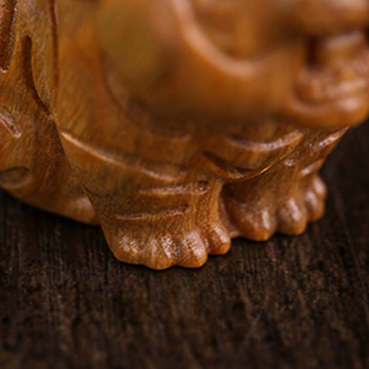 Buddha Stones de santal vert Tigre mignon Animaux Décoration positive - image 9