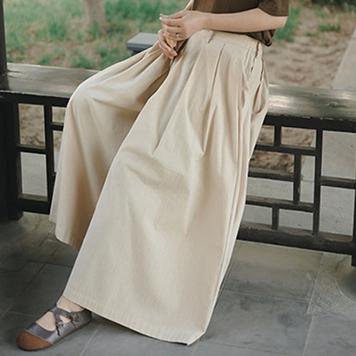 Pantalon ample décontracté en coton avec poches pour femme Motif Buddha Stones - image 6