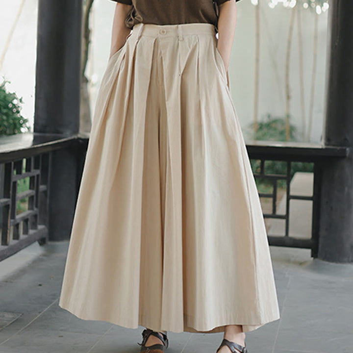 Pantalon ample décontracté en coton avec poches pour femme Motif Buddha Stones - image 8