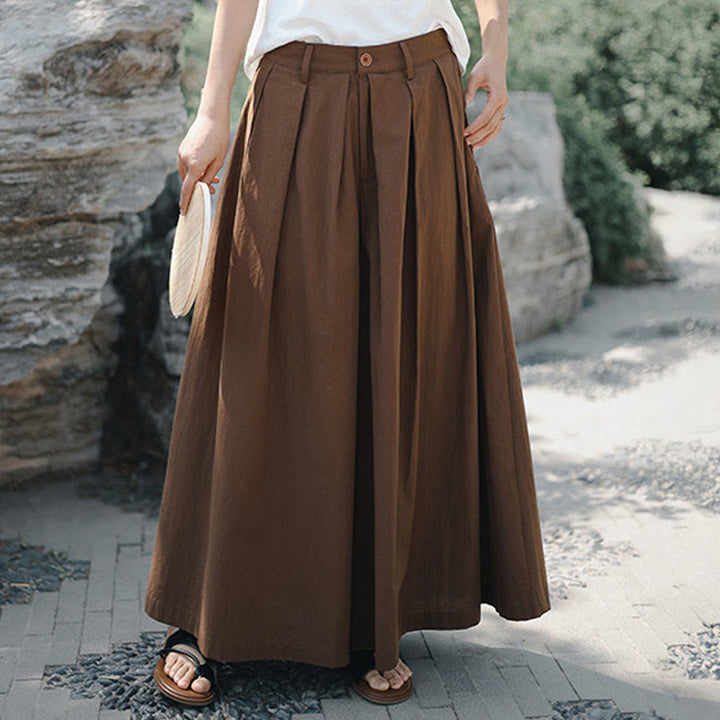 Pantalon ample décontracté en coton avec poches pour femme Motif Buddha Stones - image 18