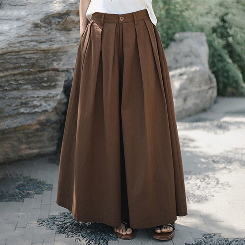 Pantalon ample décontracté en coton avec poches pour femme Motif Buddha Stones - image 20