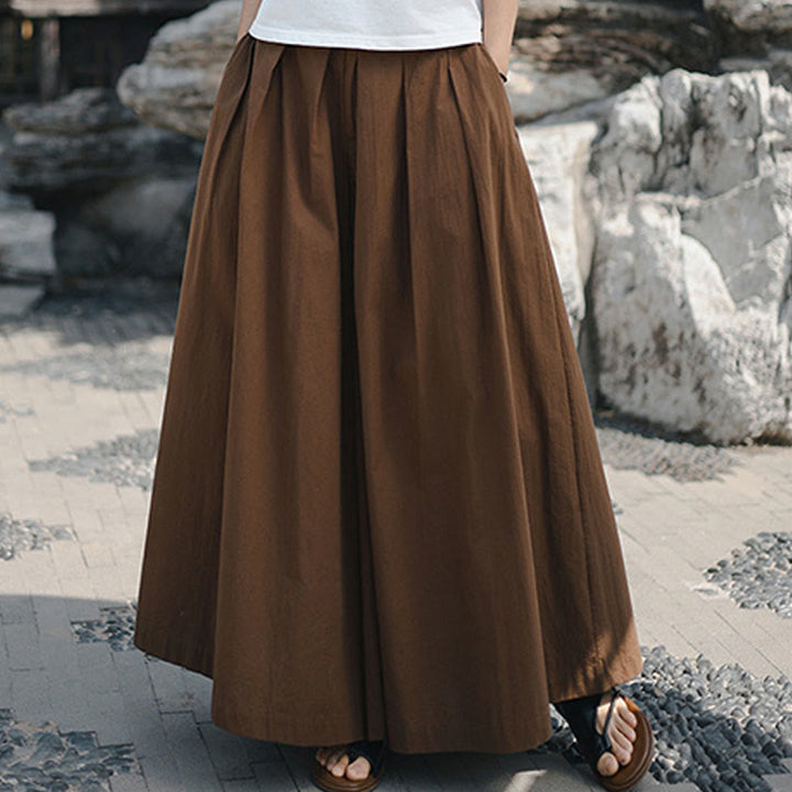 Pantalon ample décontracté en coton avec poches pour femme Motif Buddha Stones - image 21