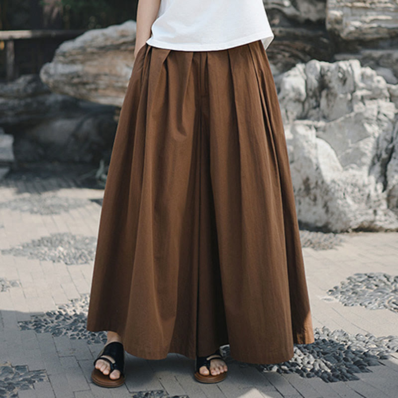 Pantalon ample décontracté en coton avec poches pour femme Motif Buddha Stones - image 24