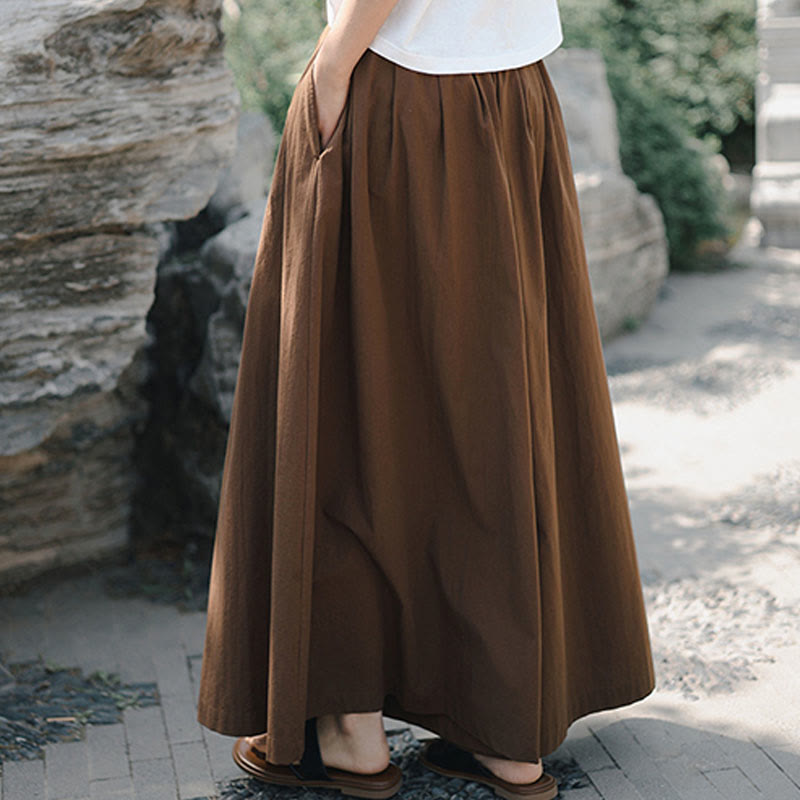 Pantalon ample décontracté en coton avec poches pour femme Motif Buddha Stones - image 19