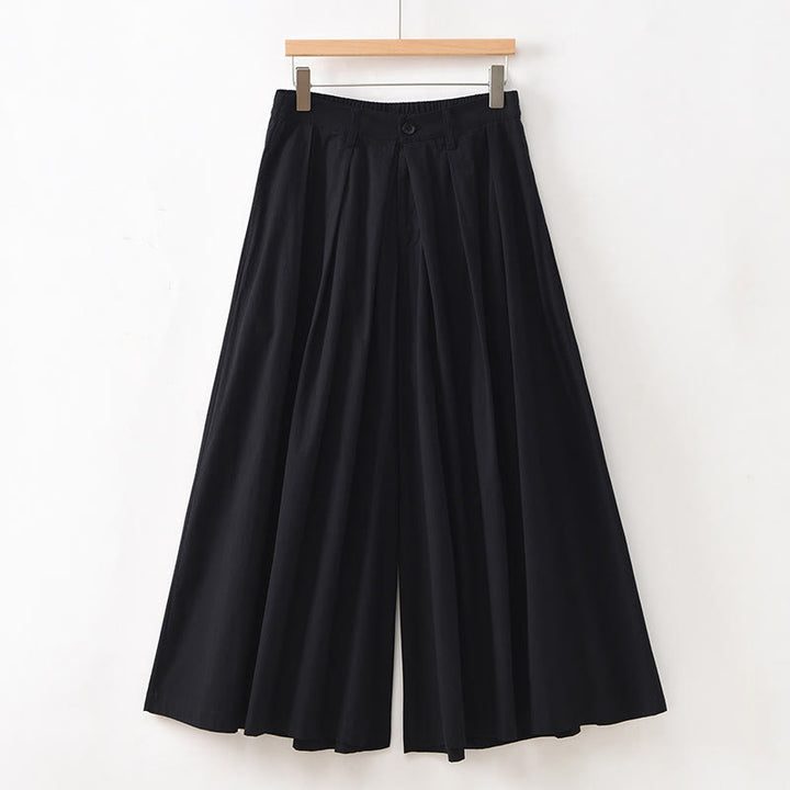Pantalon ample décontracté en coton avec poches pour femme Motif Buddha Stones - Noir - US12，UK/AU16，EU44 (2XL) - image 25
