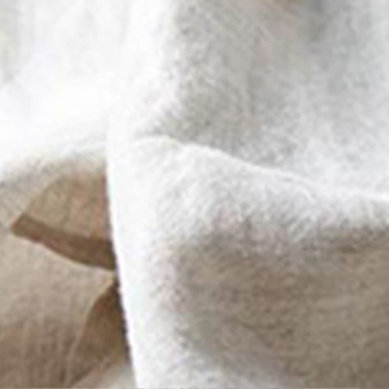 Pantalon large décontracté en coton avec ourlet fendu et poches pour femme, longueur 7-8, Buddha Stones - image 4