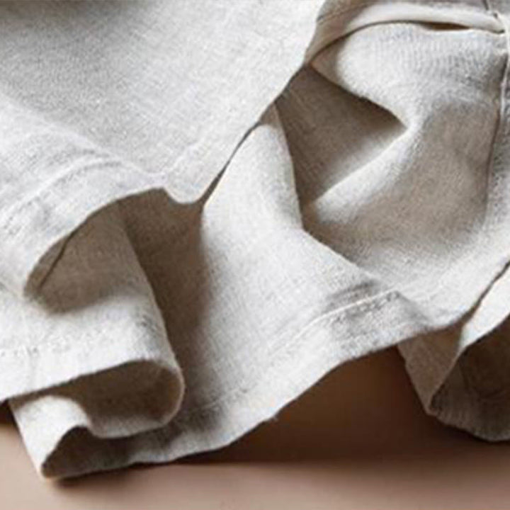 Pantalon large décontracté en coton avec ourlet fendu et poches pour femme, longueur 7-8, Buddha Stones - image 5