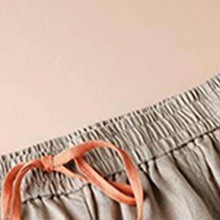 Pantalon large décontracté en coton avec ourlet fendu et poches pour femme, longueur 7-8, Buddha Stones - image 9