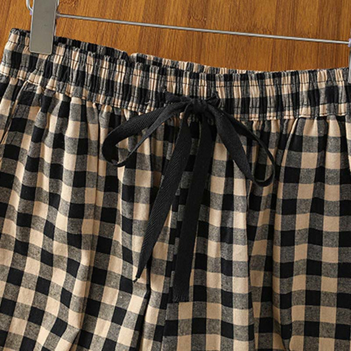 Pantalon large décontracté en coton avec poches pour femme, longueur 7-8, motif Buddha Stones - image 2