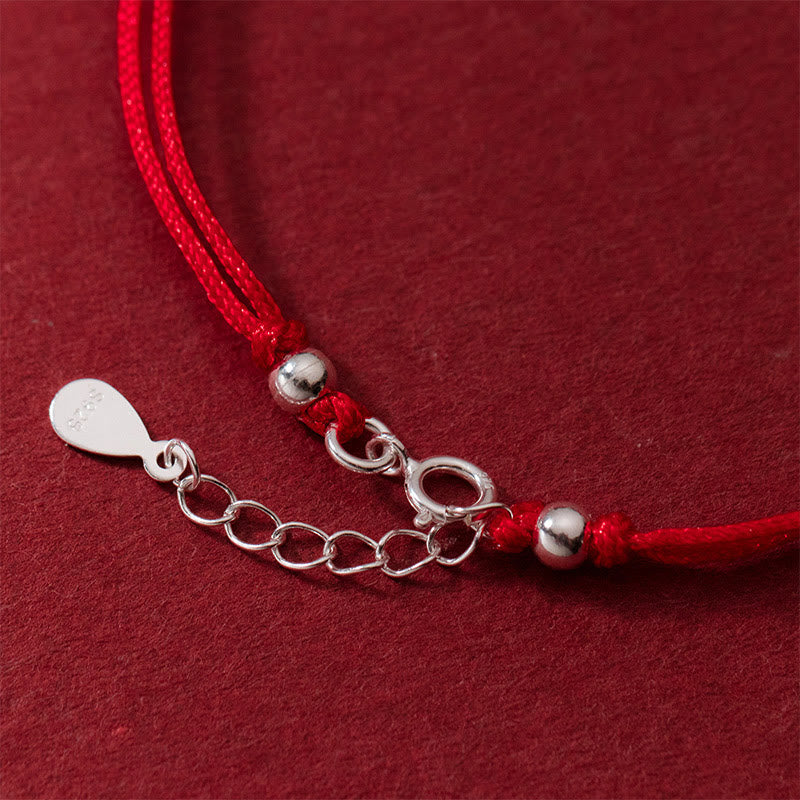 Bracelet porte-bonheur en argent sterling 925 avec pièce de cuivre creuse et pierres de Buddha Stones - image 4