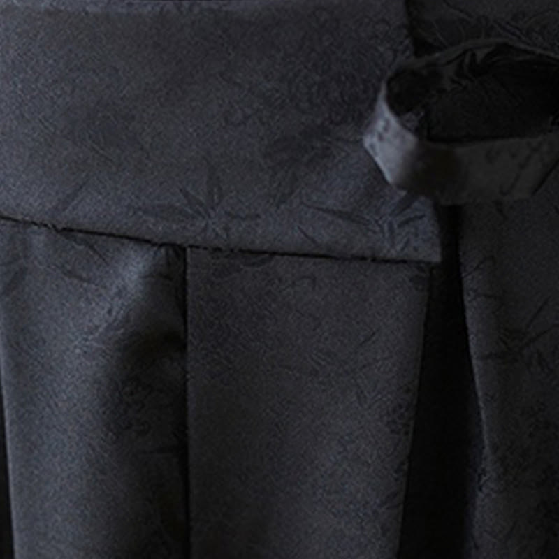 Pantalon large décontracté en coton jacquard à lacets avec poches pour femme Buddha Stones - image 18