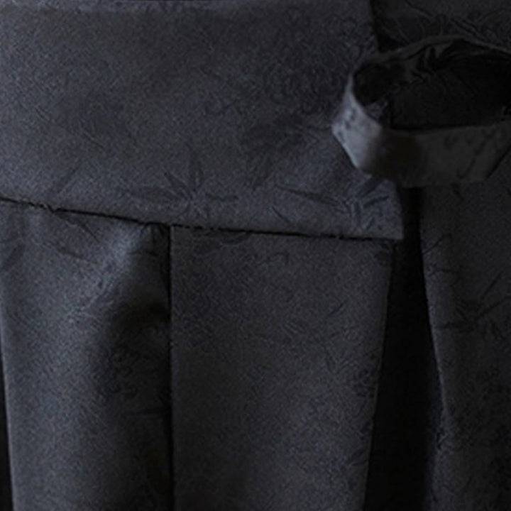 Pantalon large décontracté en coton jacquard à lacets avec poches pour femme Buddha Stones - image 18