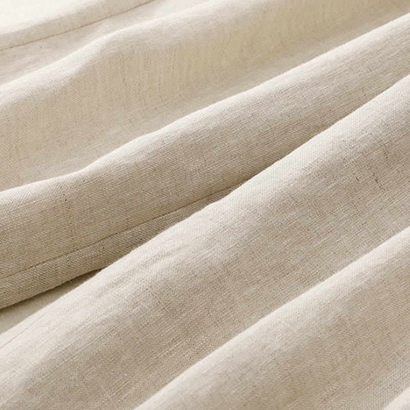 Pantalon sarouel d'été uni en coton et lin avec poches pour femme Buddha Stones - image 15