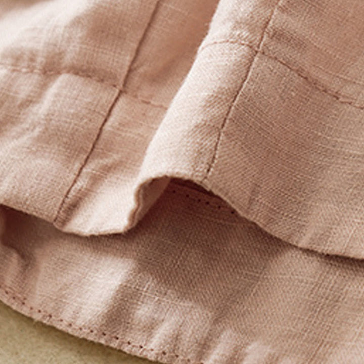 Pantalon court décontracté uni Buddha Stones pour femme, sarouel en coton et lin avec poches - image 24