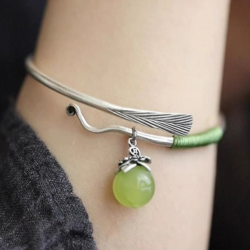 Bracelet manchette porte-bonheur en alliage de cuivre avec Buddha Stones - image 12