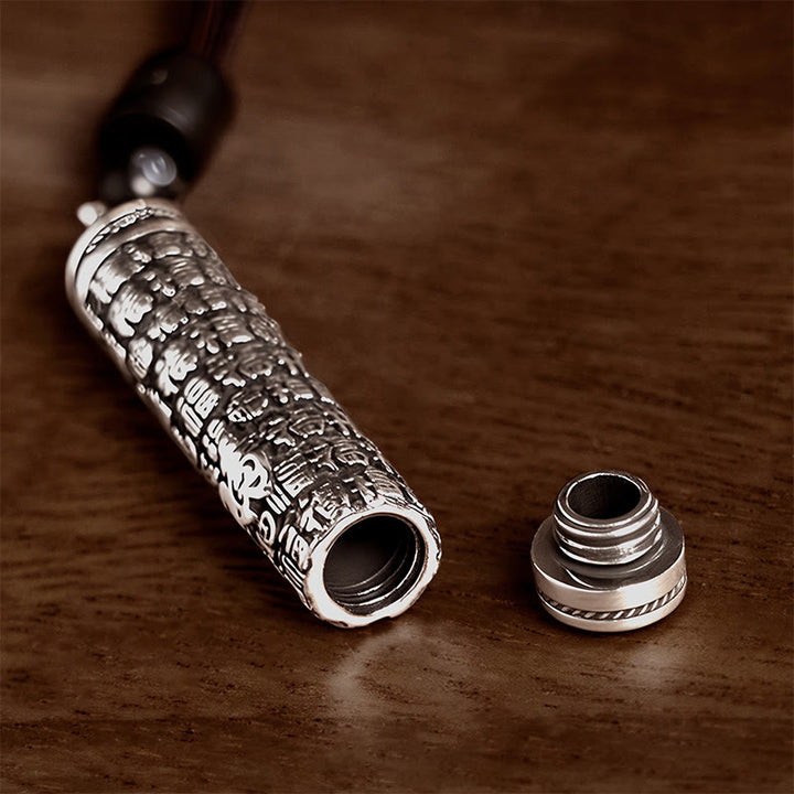 Buddha Stones Collier pendentif équilibre en cuivre avec motif de dragon Fu Character Dragon - image 7