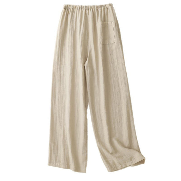 Pantalon large d'été à cordon de serrage et poches pour femme Motif Buddha Stones - image 15