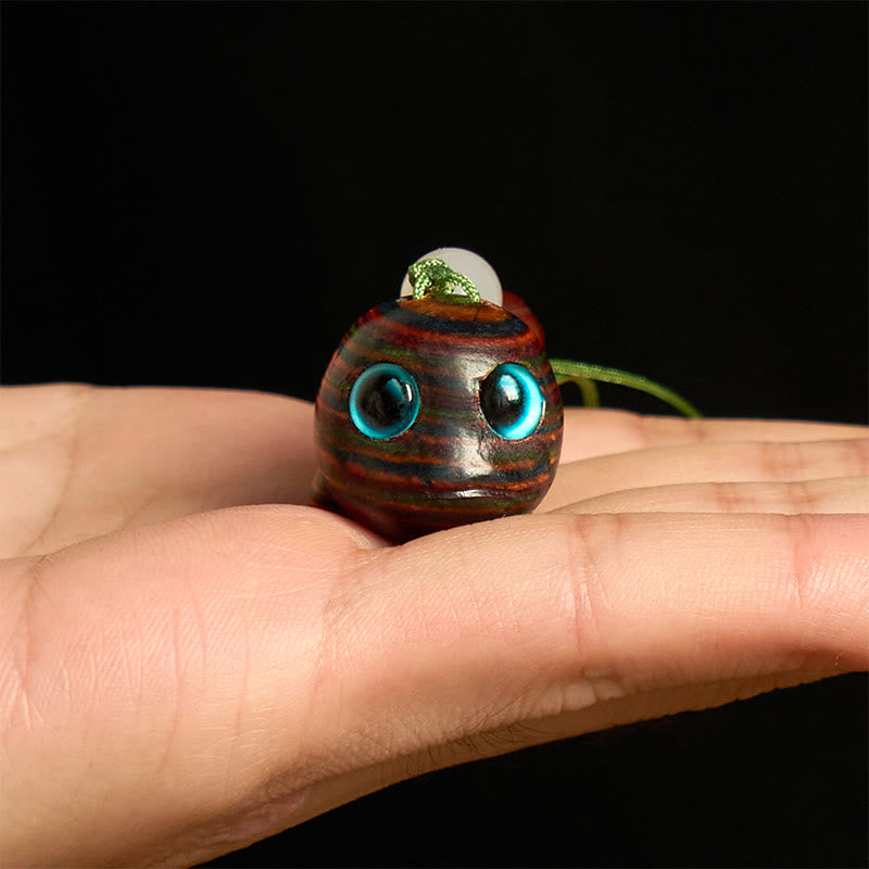 Porte-clés en Buddha Stones arc-en-ciel en eucalyptus sculpté en forme de dauphin, décoration à suspendre pour téléphone - image 12