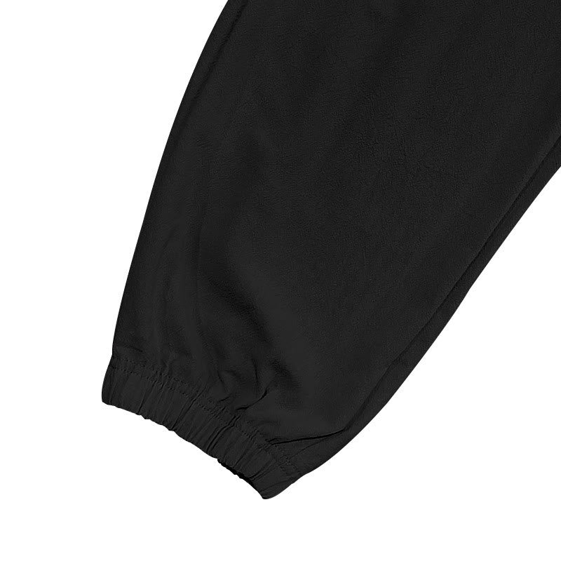 Pantalon cargo en lin uni avec cordon de serrage et poches pour homme Motif Buddha Stones - image 8