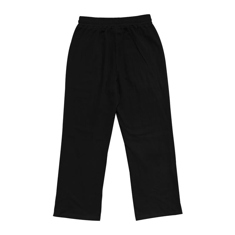 Pantalon décontracté en coton uni avec poches et boutons pour homme Motif Buddha Stones - image 11