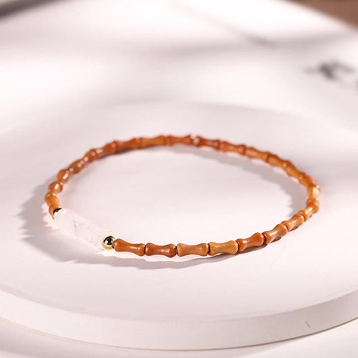 Bracelet de paix ultra-fin en noyaux d'olive Buddha Stones - image 20